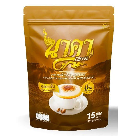 Naka Instant Coffee Mixed Powder 225g 15 Sachets sugar free herbal diet pack