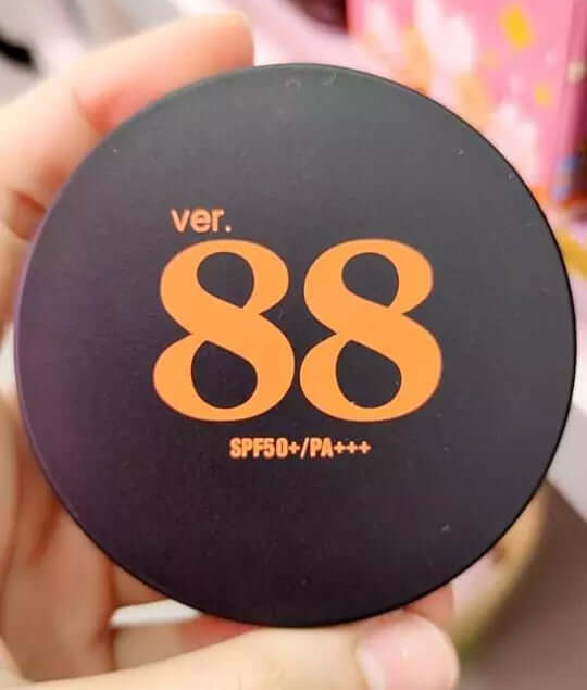 Ver.88 Bounce Up Pact black compact case with orange 88 brand logo