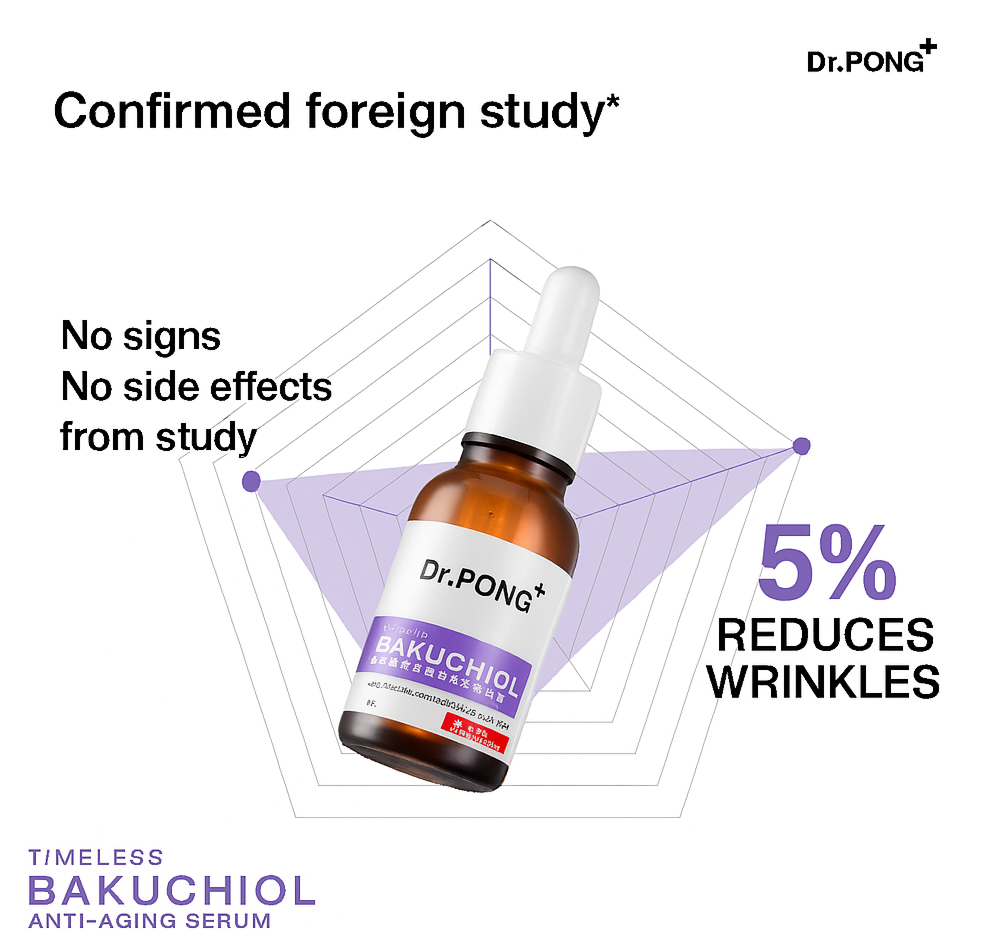 Dr.PONG Timeless Bakuchiol Serum Anti-Aging 15ml Collagen Boost for Sensitive Skin