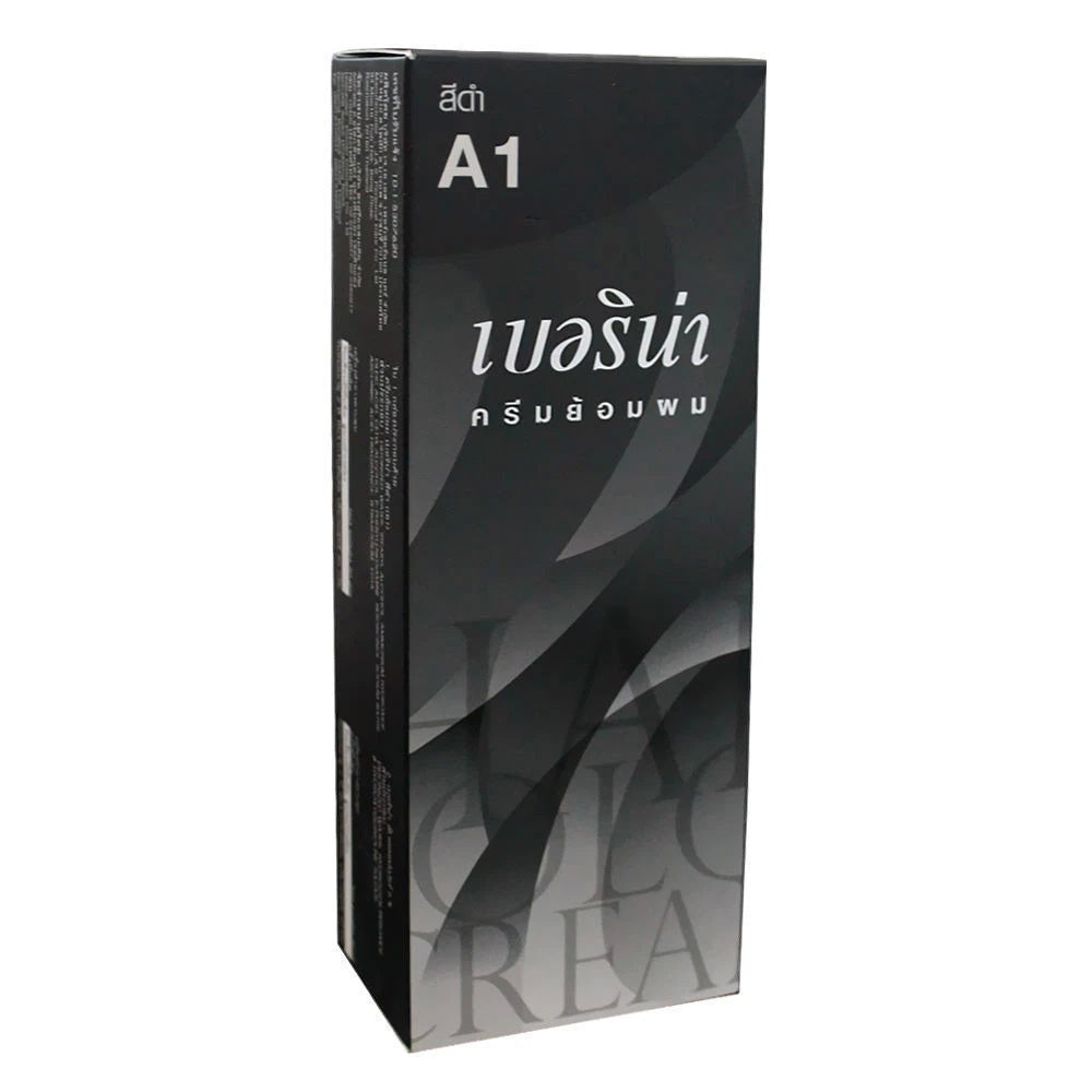 Berina Permanent Hair Color Cream A01 Black box packaging