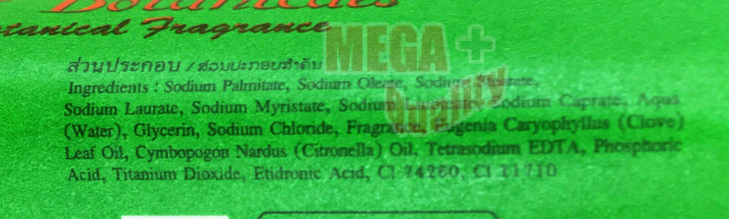 Ingredients list for Parrot Botanicals Soap with Thai floral fragrance, showcasing natural ingredients for skincare.