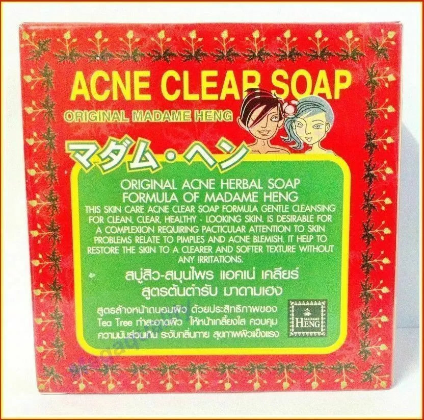 MADAME HENG Teenager Acne Clear Soap Bar 150g Anti Blemish Face Wash Herbal Care