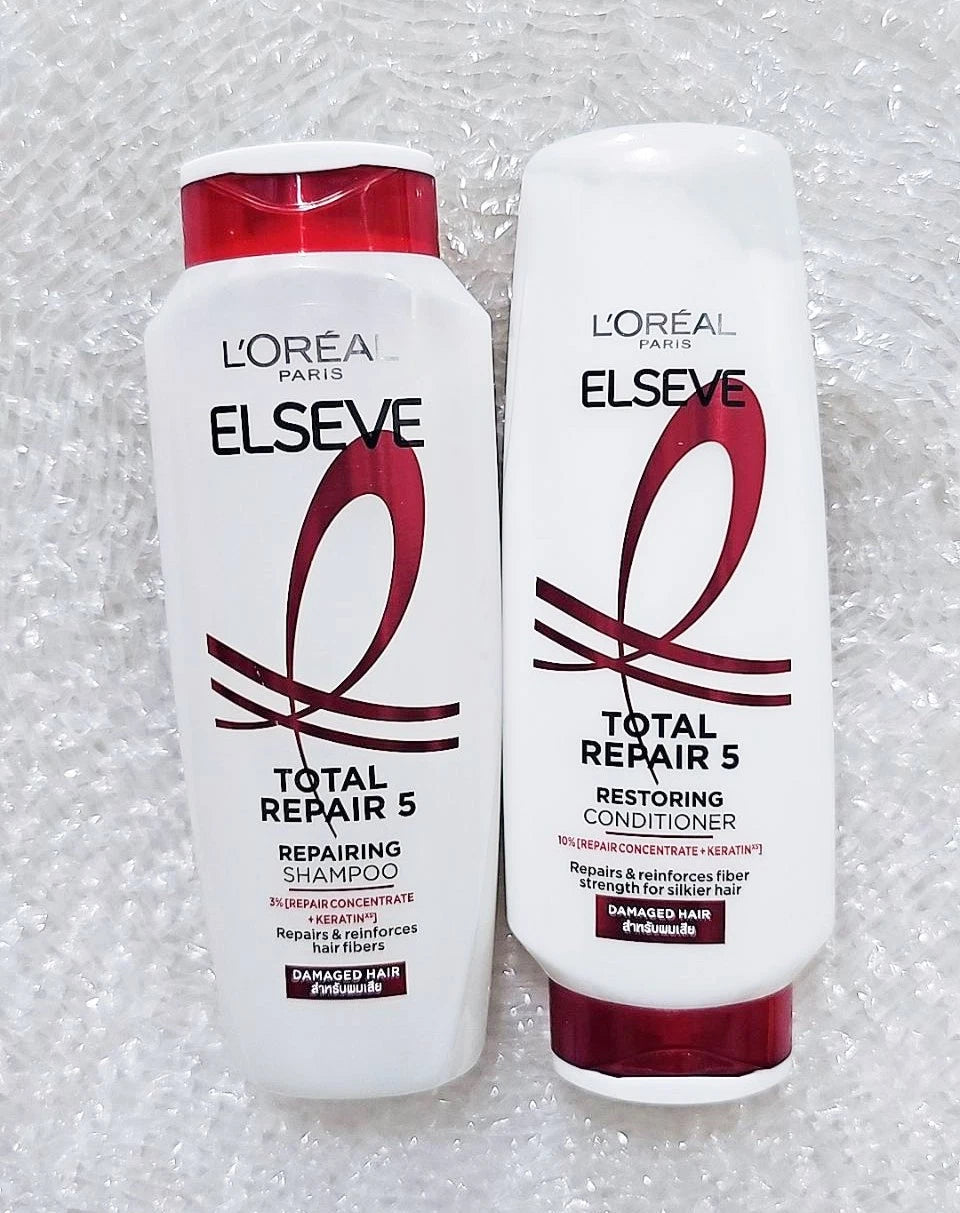 Loreal Elseve Total Repair 5 Shampoo Conditioner 200ml for damaged hair care