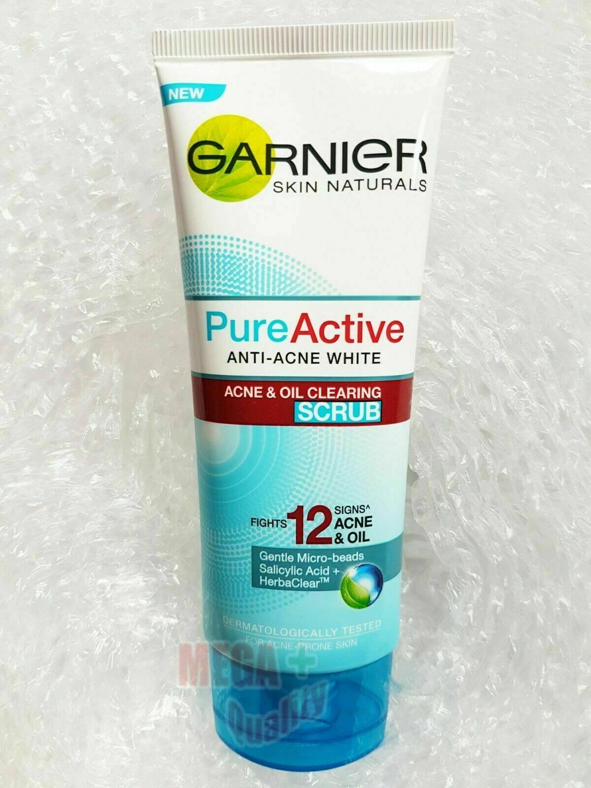 Garnier Pure Active Anti-Acne Scrub Oil Clearing Face Wash 100ml tube