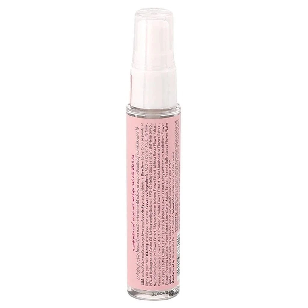Twelve Plus Perfume Mist Peony Kiss slim bottle pink design