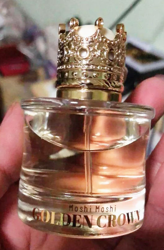 Moshi Moshi Golden Crown Perfume close up bottle design women EDT fragrance