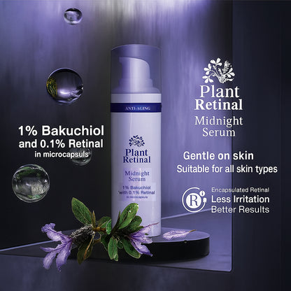 30ml Tara Botanic Plant Retinal Midnight Serum Anti Aging 1 Bakuchiol 0.1 Retinal