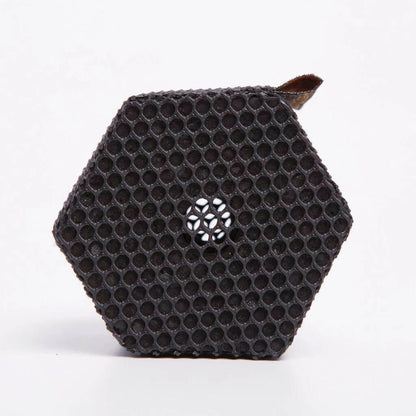 Bamboo Charcoal Deodorizer hexagonal charcoal air freshener bar 140 g in black mesh cover