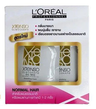 Loreal Xtenso Oleoshape smoothing cream and neutralizer box front