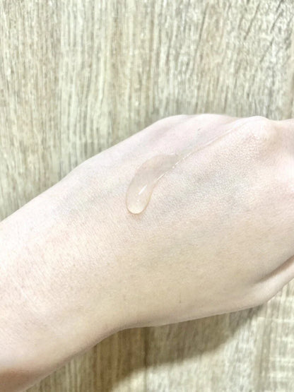 Hada Labo Premium Lotion Gokujyun 30ml applied on skin close up hydrating texture