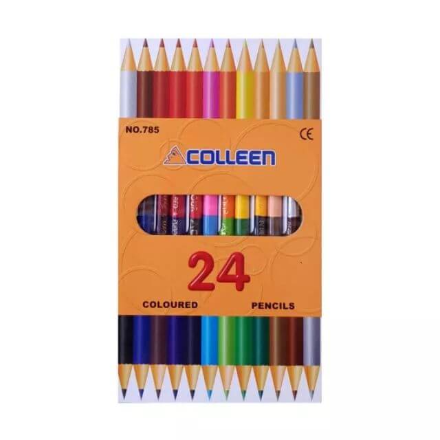 Colleen Coloured Pencils No.785 24 Colors Twin Tip Art Set Box