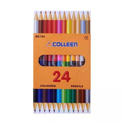 Colleen Coloured Pencils No.785 24 Colors Twin Tip Art Set Box