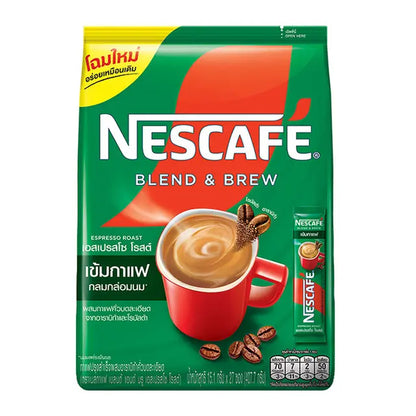 Nescafe Blend & Brew Espresso Roast instant coffee strong smooth taste