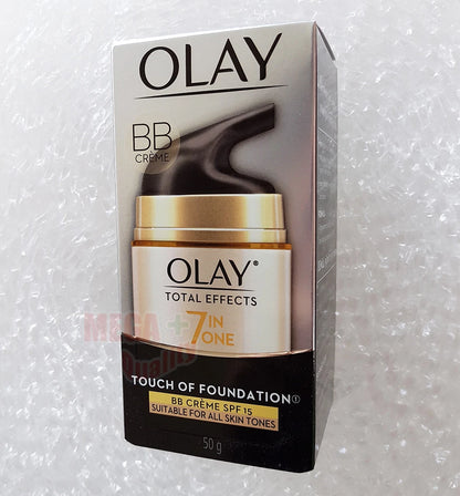 Olay Total Effects BB Cream SPF15 50g retail packaging front view