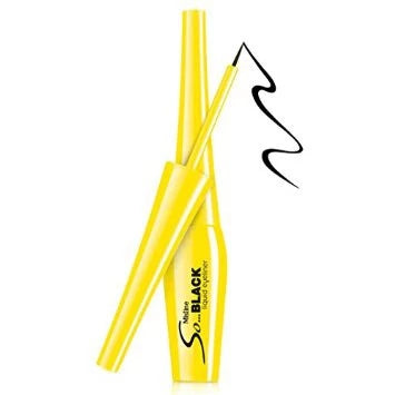 Mistine So Black liquid eyeliner pen design and brush stroke sample