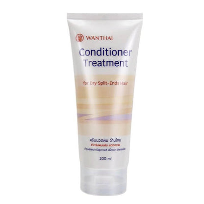 Wanthai Hair Conditioner Treatment for Dry Split-Ends Hair, 200 ml tube for nourishing dry hair.