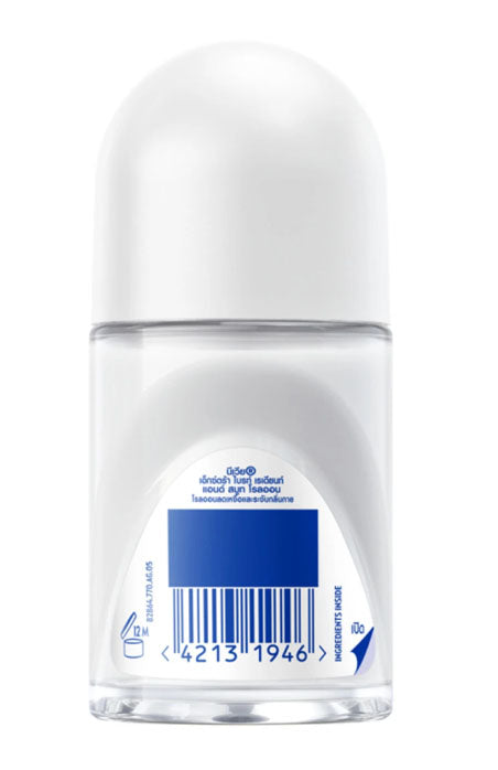 NIVEA Extra Bright Roll On back view label and packaging details