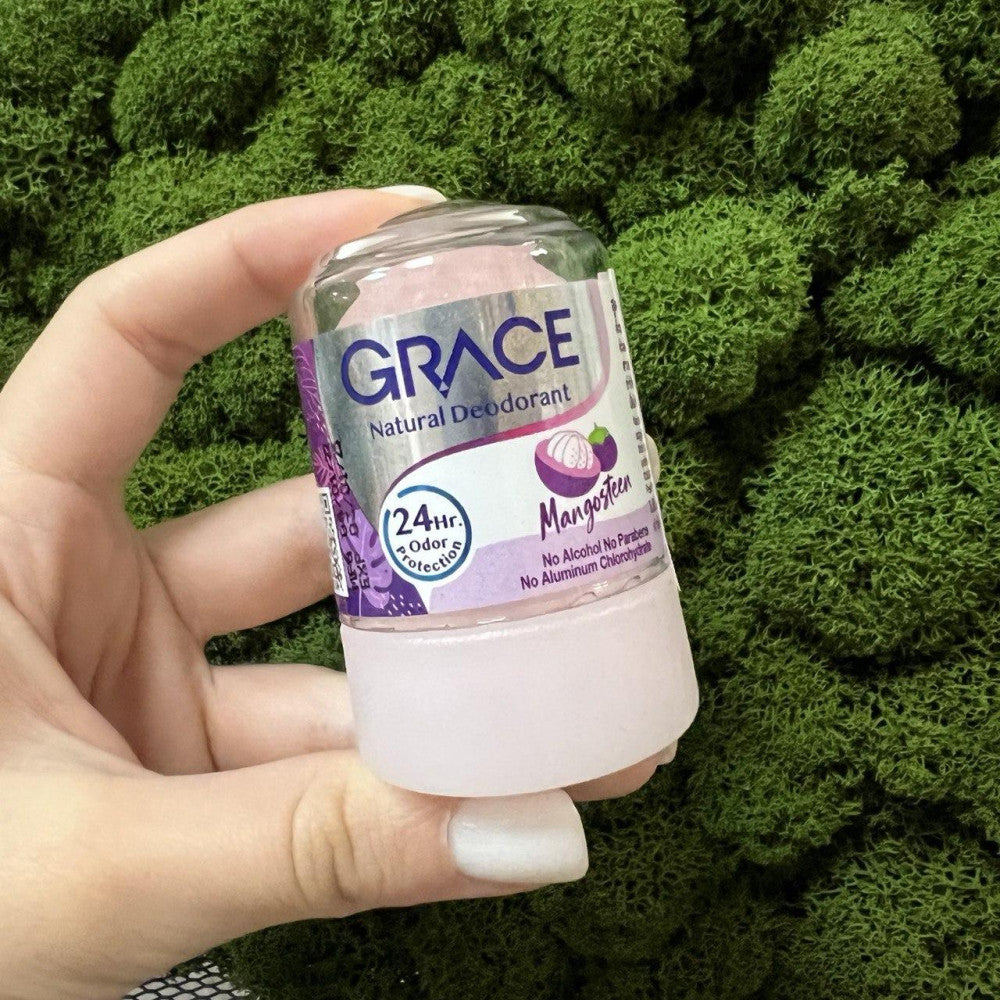 Grace Mangosteen Crystal Deodorant 70g natural herbal odor protection