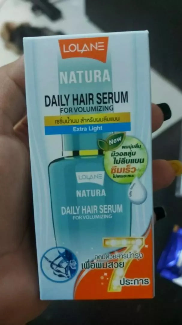 Lolane Natura Hair Serum men hair styling serum retail packaging display