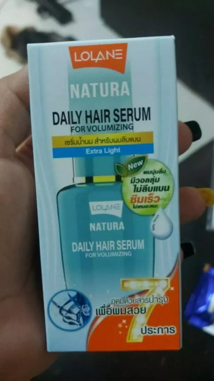 Lolane Natura Hair Serum men hair styling serum retail packaging display
