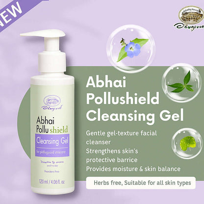 120ml Abhai Pollushield Cleansing Gel Gentle Face Wash for Fungi and Skin Care