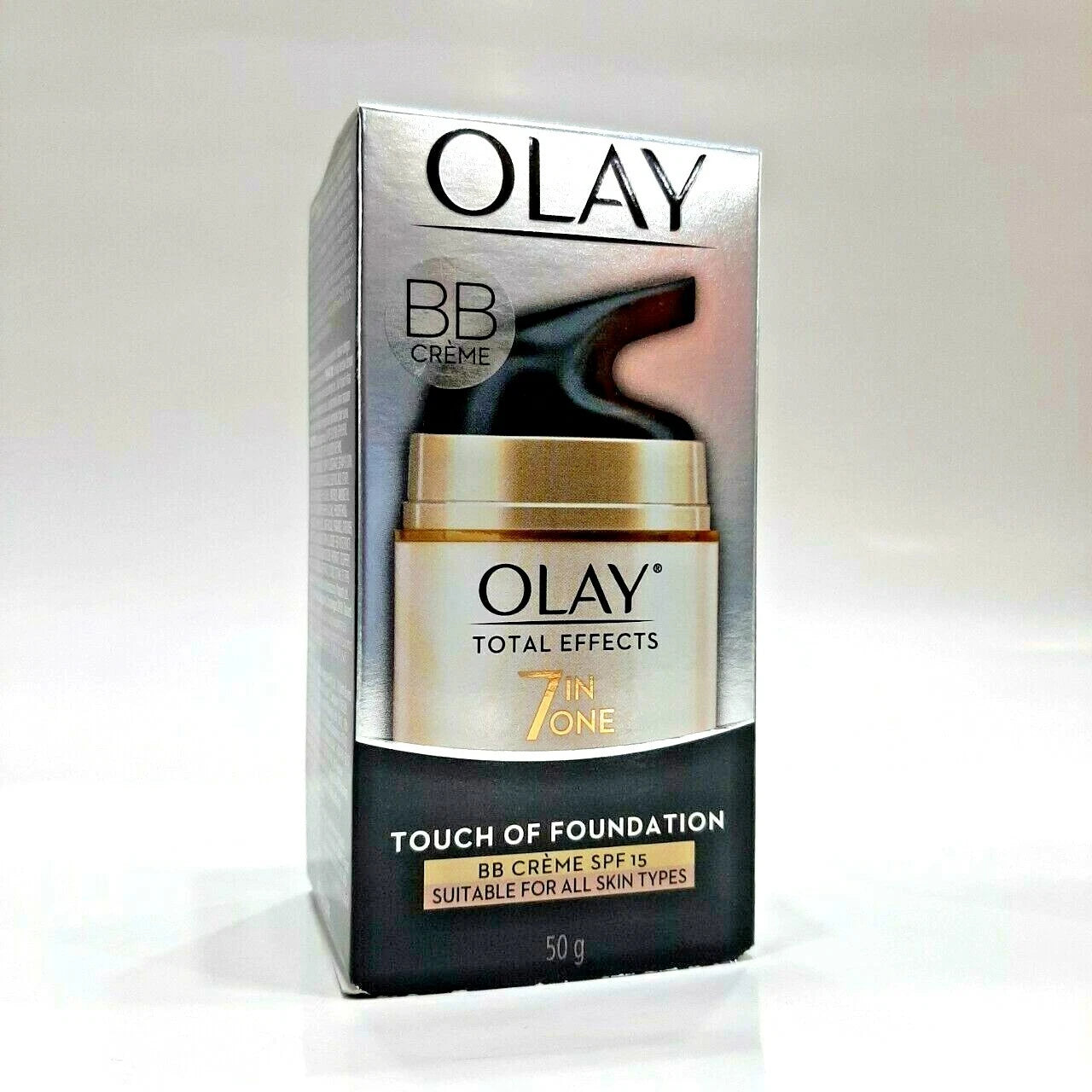 Olay Total Effects BB Cream 7 in One pump bottle front view 50g