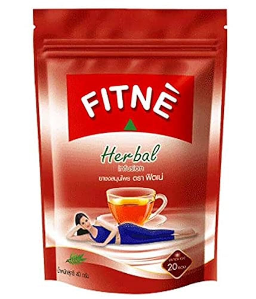 Fitne Herbal Slimming Tea 40 Bags front packaging with red pouch