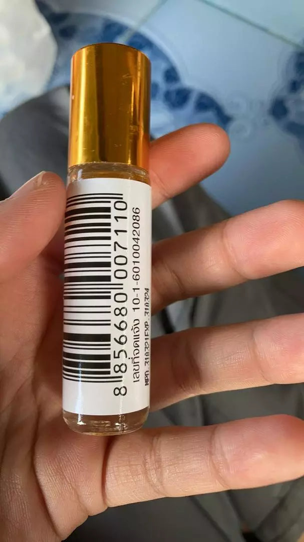 Genive Hair Growth Serum barcode label close up product view