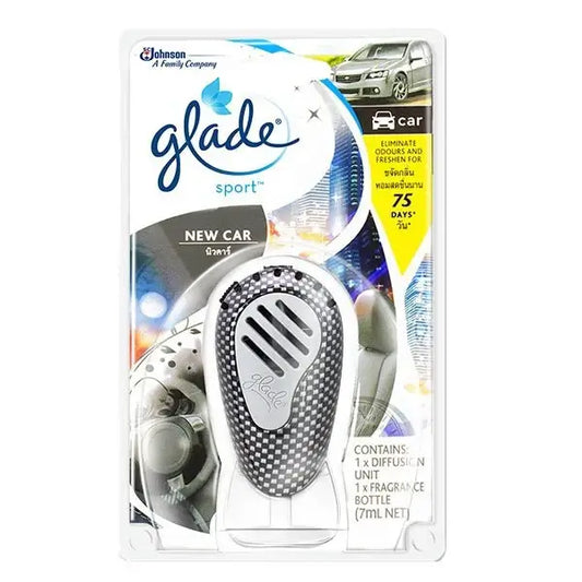 Glade Sport New Car air freshener vent clip front packaging 7ml