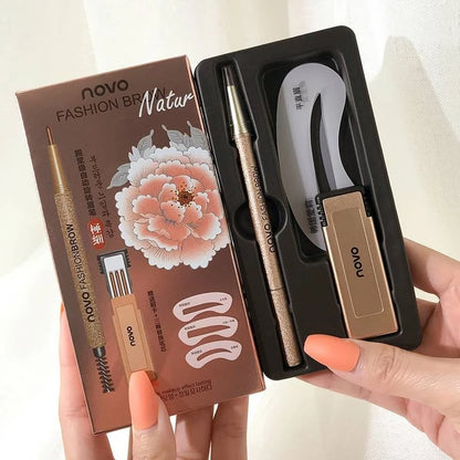 Novo Fashion Brow Pencil kit with eyebrow tool and accessories