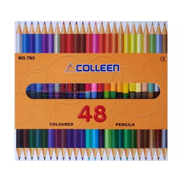 Colleen Coloured Pencils No.785 48 Colors Twin Tip Art Set Box