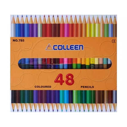 Colleen Coloured Pencils No.785 48 Colors Twin Tip Art Set Box