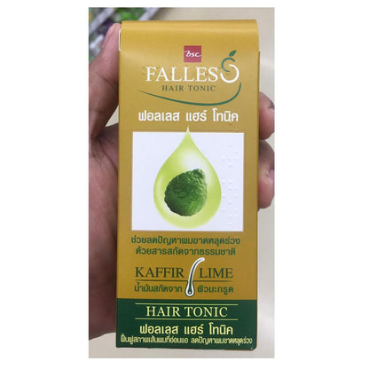 Falles Kaffir Lime Hair Tonic product set with bottle and box front view