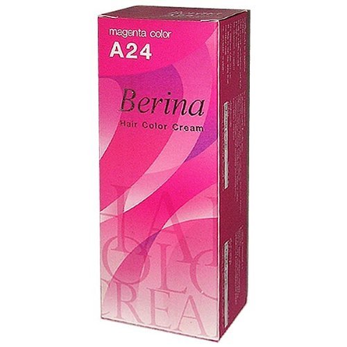 Berina A24 Magenta Permanent Hair Dye Color Cream Box