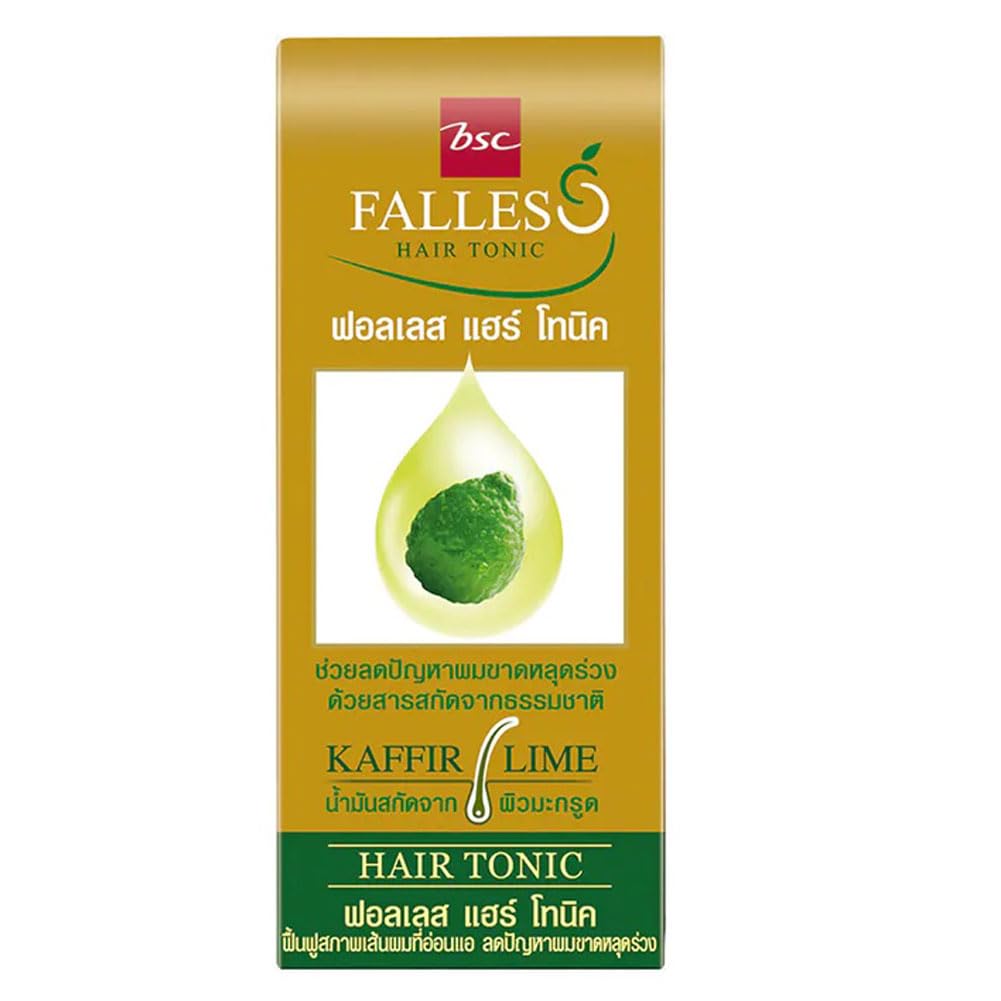 Falles Kaffir Lime Hair Tonic product box front with kaffir lime image