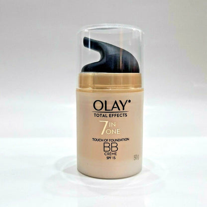 Olay Total Effects BB Cream Touch of Foundation bottle angled view