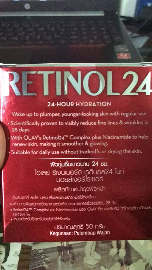 Olay Regenerist Retinol24 Night Moisturizer Fragrance Free Anti-Aging Cream 50g