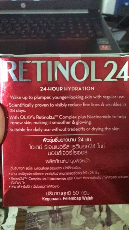 Olay Regenerist Retinol24 Night Moisturizer Fragrance Free Anti-Aging Cream 50g