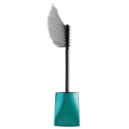 Mistine Open Up Peacock Mascara curved brush close up detail