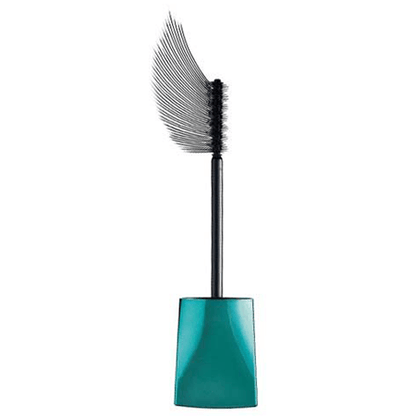 Mistine Open Up Peacock Mascara curved brush close up detail