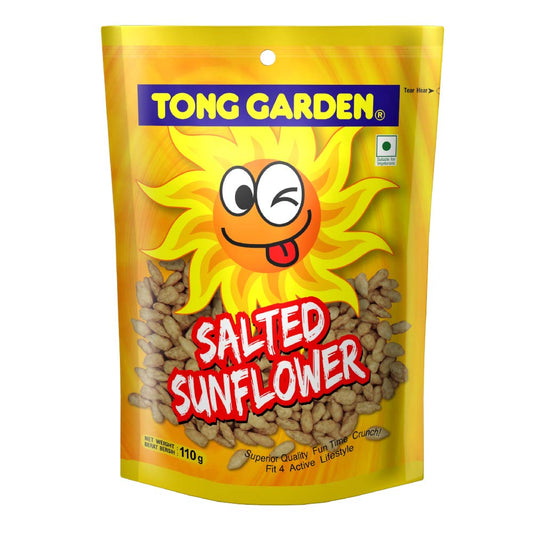 Tong Garden Salted Sunflower front packaging showing roasted sunflower kernels snack