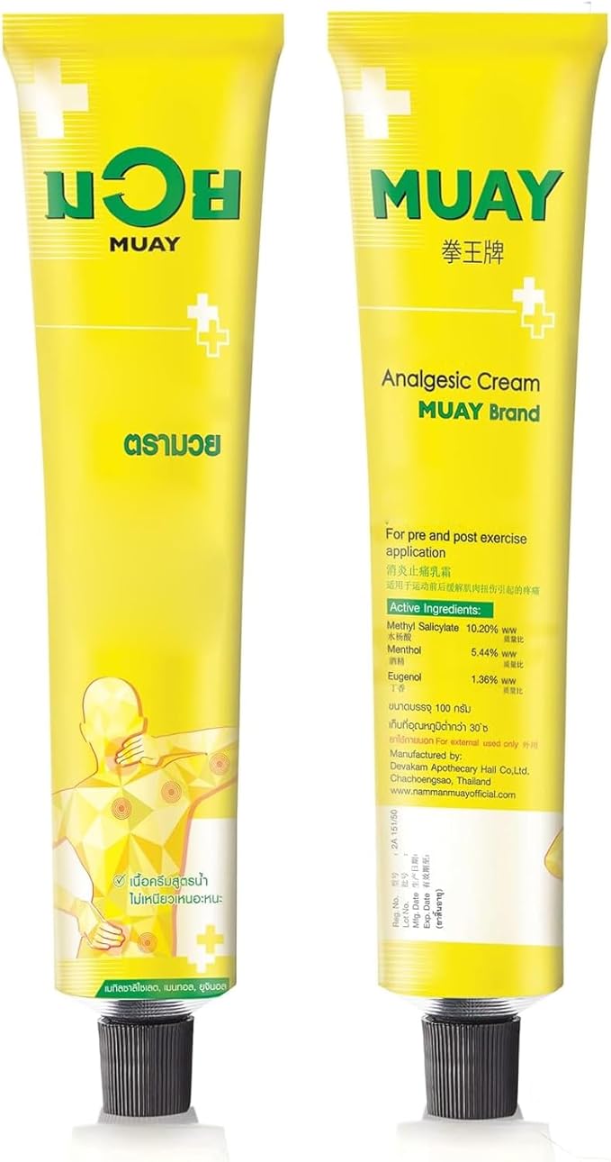 Muay Thai Boxing Analgesic Massage Cream Namman Muay LINIMENT 100 G.