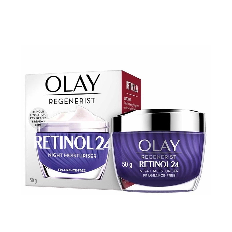 Olay Regenerist Retinol24 Night Moisturizer 50g Fragrance Free Anti Aging Cream