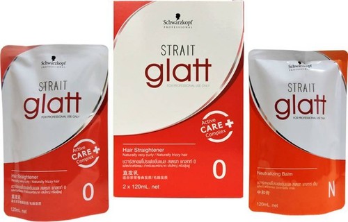 Schwarzkopf Glatt Professional Hair Straightener Curly Frizzy Styling Cream No 0