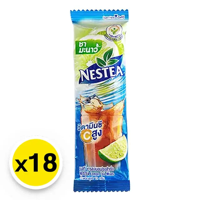 Single stick sachet of NESTEA Lemon Iced Tea Mix Powder pack of 18