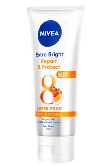 NIVEA Repair Protect Body Serum 70ml with SPF50 and 50X Vitamin C for radiant skin
