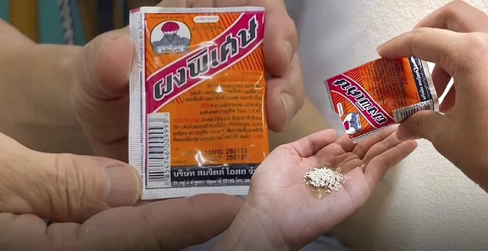 Pises Powder Acne Treatment 3g x 12 Thai Herb Parachute Brand for Pimple and Scar Care