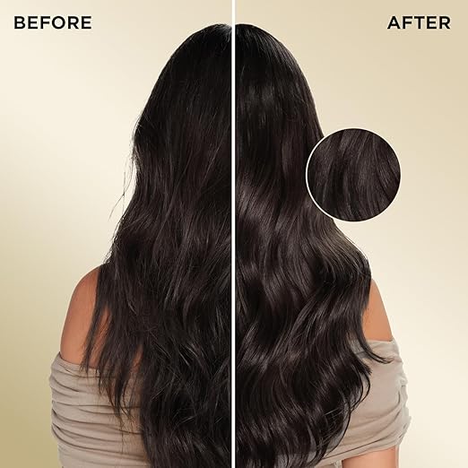 Pantene 3 Minute Miracle hair smooth result before and after comparison
