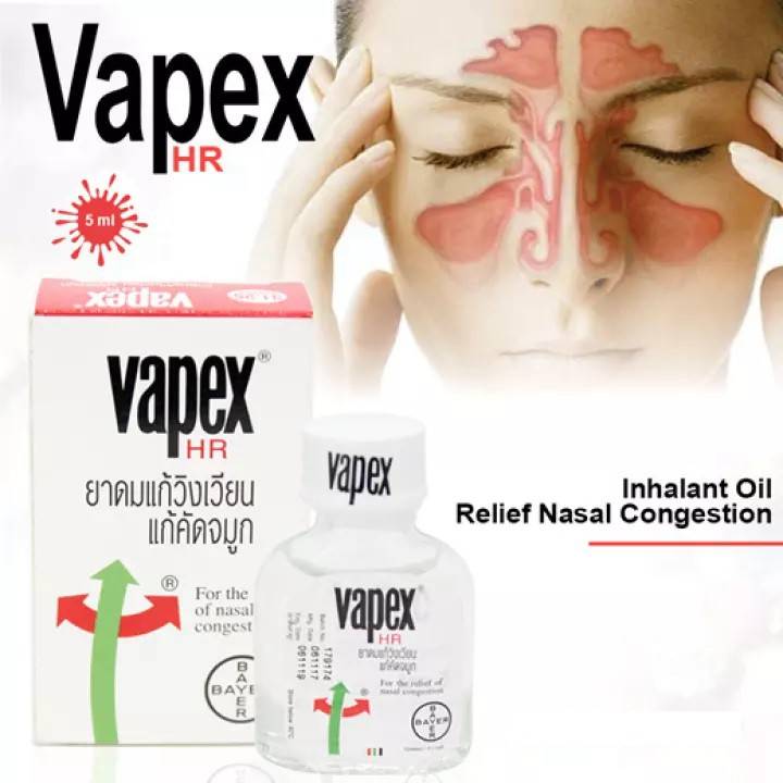 Vapex HR Inhaler Aromatic Relief for Nasal Congestion and Sinus Pressure