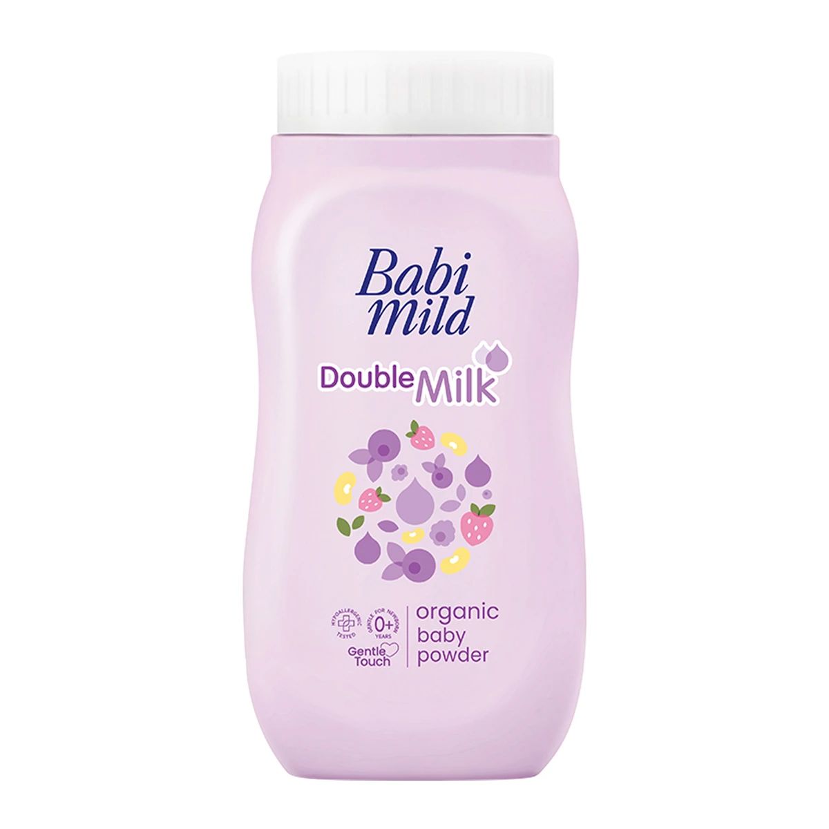 Babi Mild Double Milk Powder bottle angled front view 45g